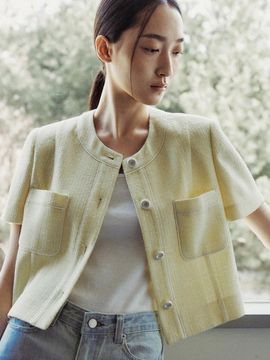 octette Summer Line Tweed Jacket_2 Colors