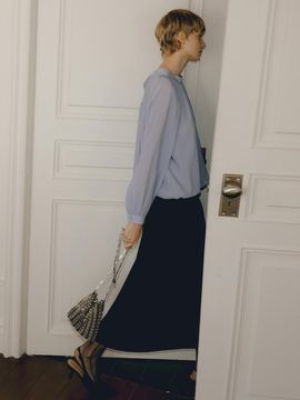 octette WOOL MAXI TROUSER SKIRTS_2COLOR