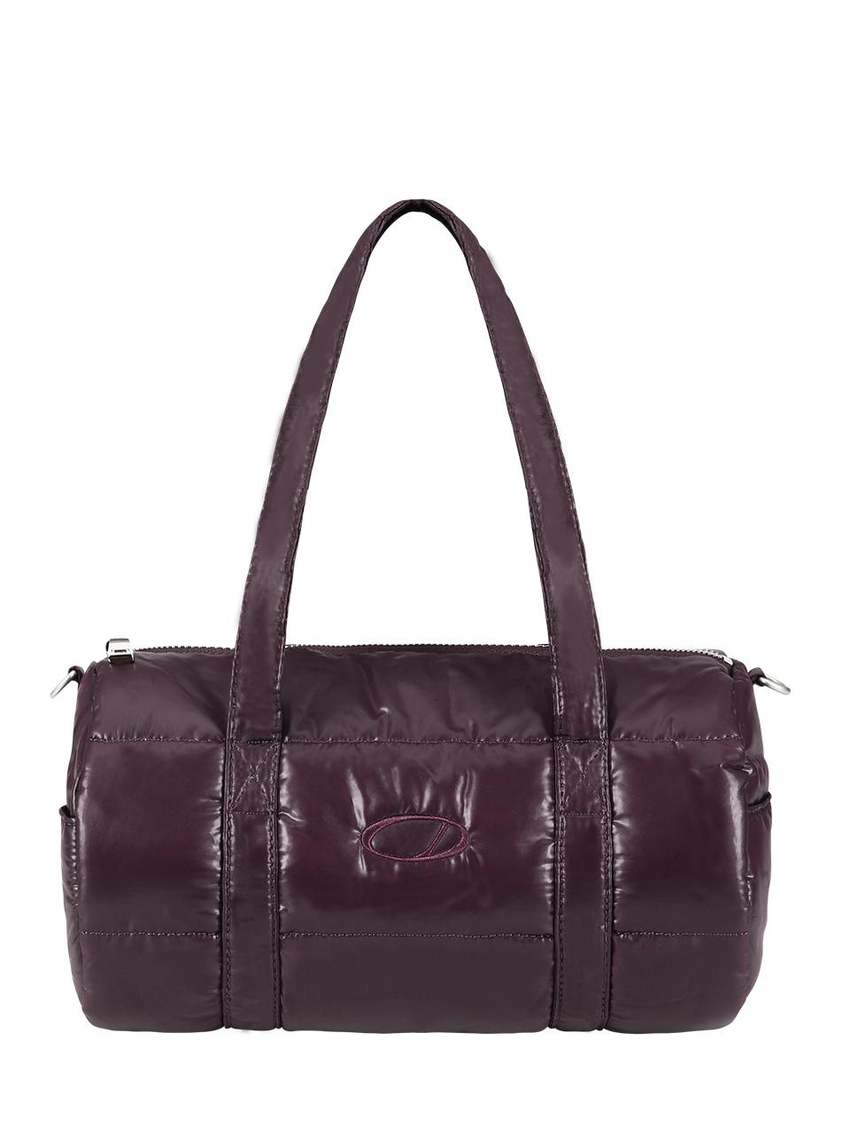 ODD STUDIO Odd Signature Glossy Padding Shoulder Bag_Burgundy