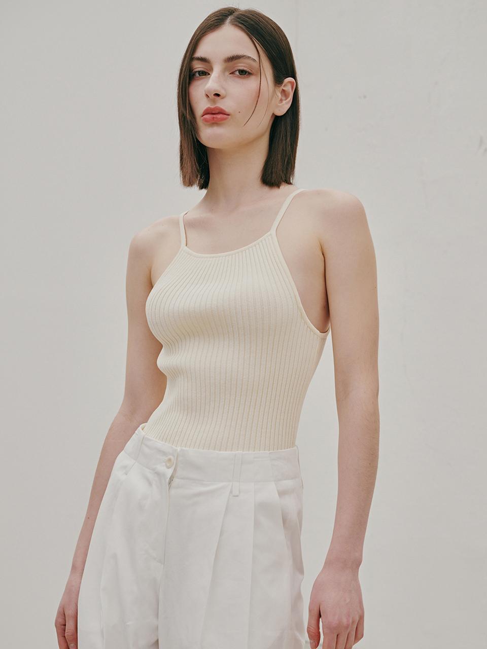 ODER Halter Ribbed Sleeveless