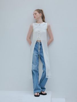 ODER Linen Reversible Layered Dress [Ivory]