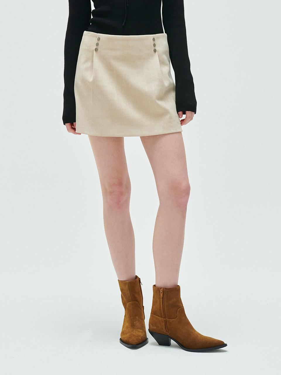 ODER Low Rise Suede Skirt