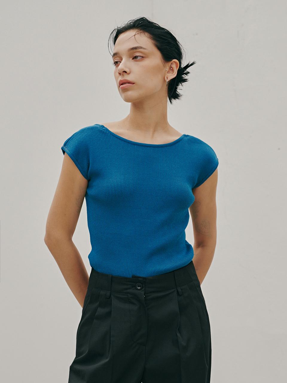 ODER Two Way Cap Sleeve Pullover (Blue)
