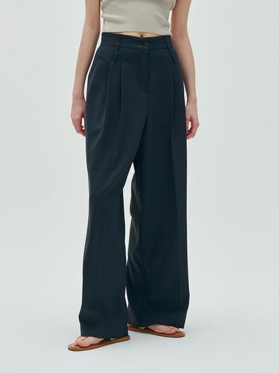 ODER twopintuck high slacks-brush blue