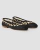 Odissì Women's Bea Zigzag Raffia Ballet Flats - 3