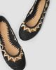 Odissì Women's Bea Zigzag Raffia Ballet Flats - 5