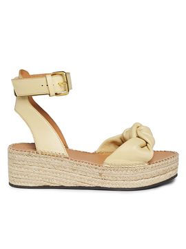 Odissì Women's Bella Knotted Leather Espadrille Sandals