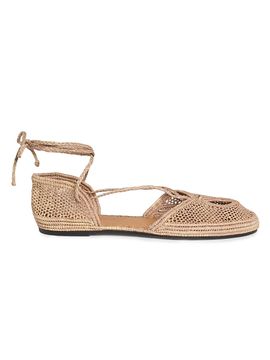 Odissì Women's Lima Woven Ankle-Wrap Ballerina Flats