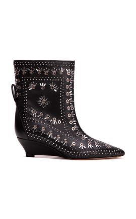 Odissi Odissi Gemma D Studded Leather Ankle Boots