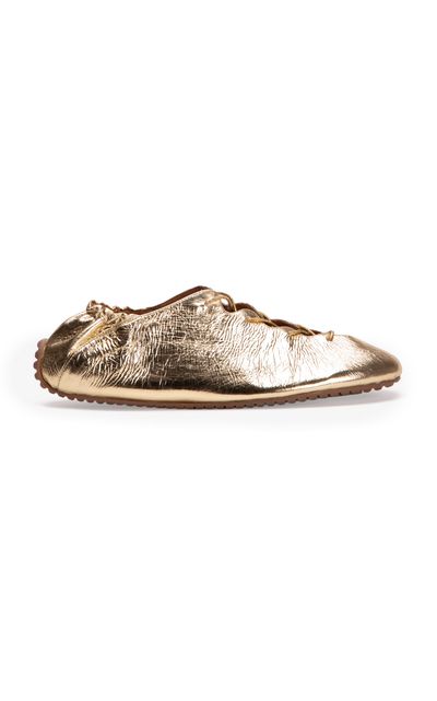 Odissi Odissi Milly Metallic Leather Sneakers