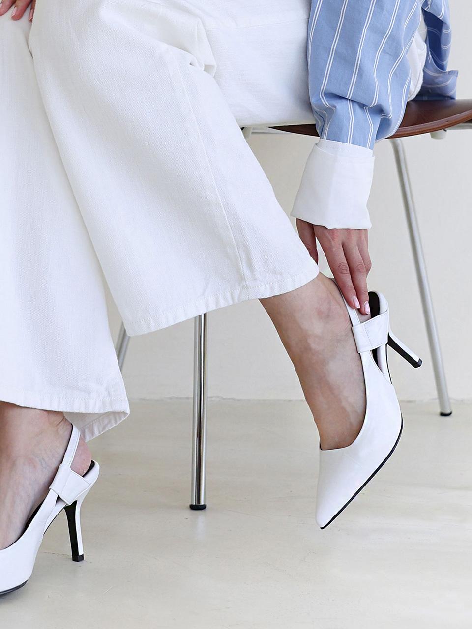 ODR Bron Wrinkle Slingback_ White