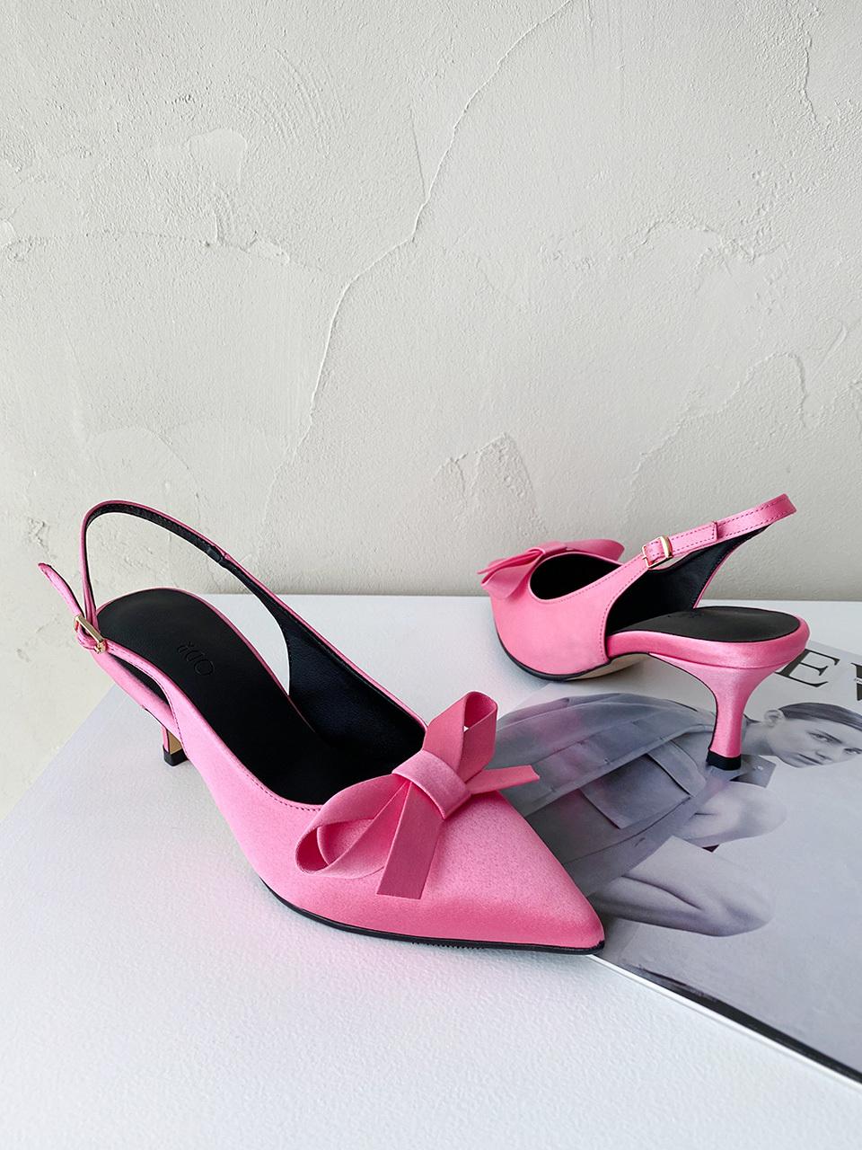 ODR Kali Ribbon Slingback 5/6/7/8/9/10cm Pumps (ODR220121-1) [Pink]