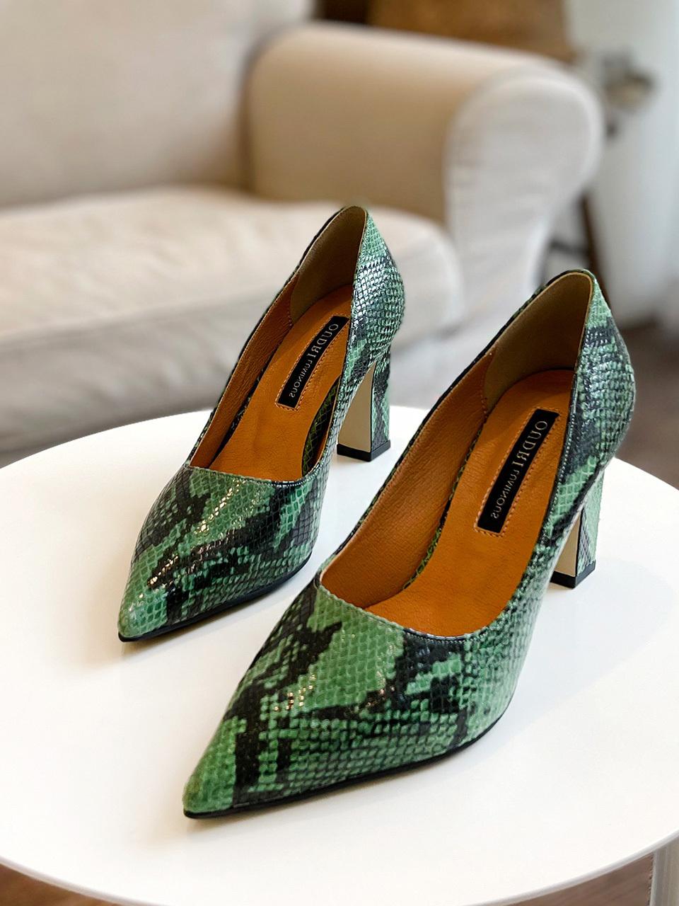 ODR Serpent Elegance Pumps_green 6 / 7 / 8cm