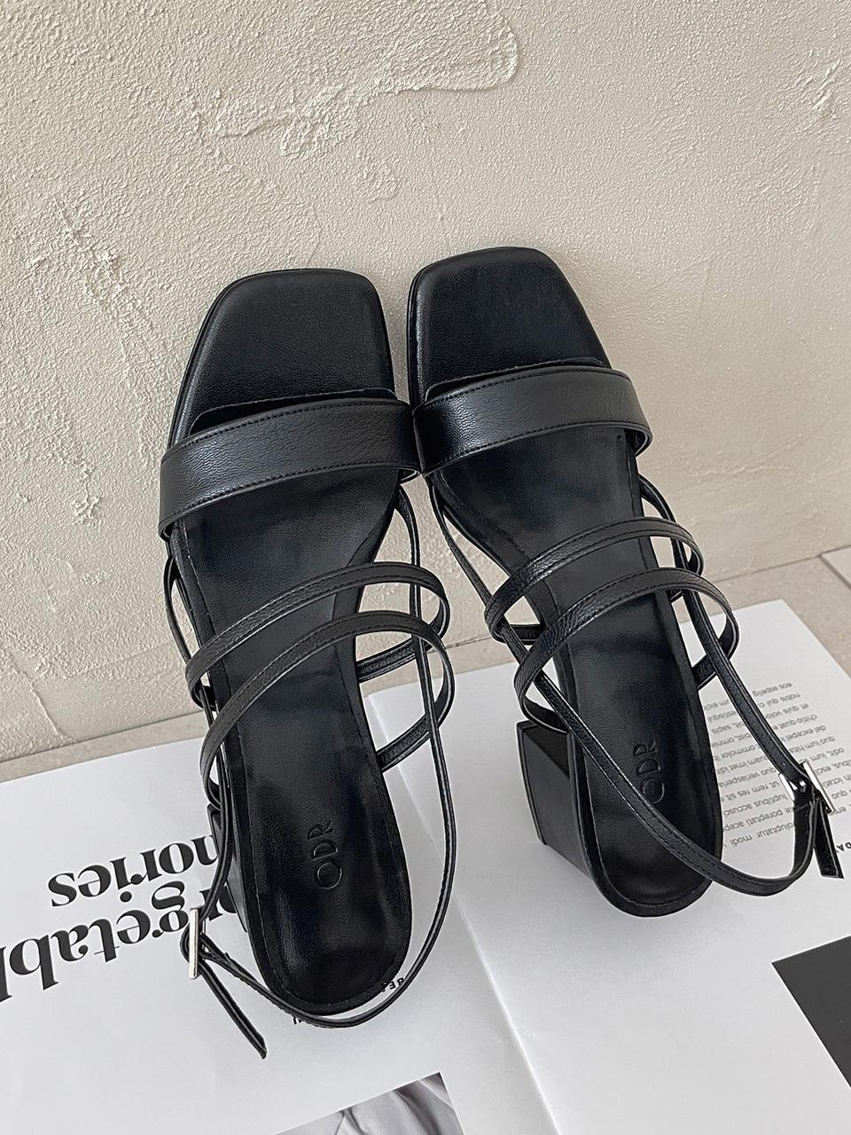 ODR Vivid strap Sandals_black 5cm ODR240017
