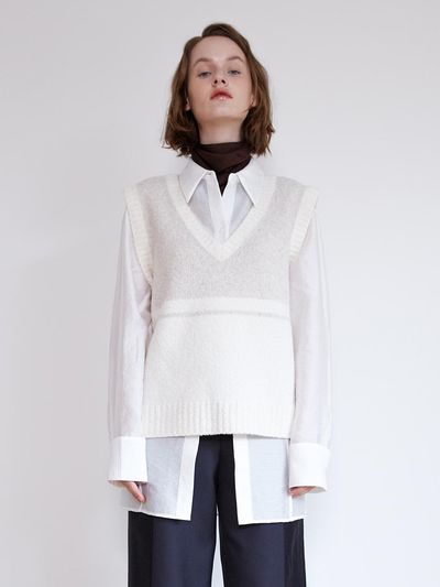 OEF 21FW_Two-way V-neck Knit