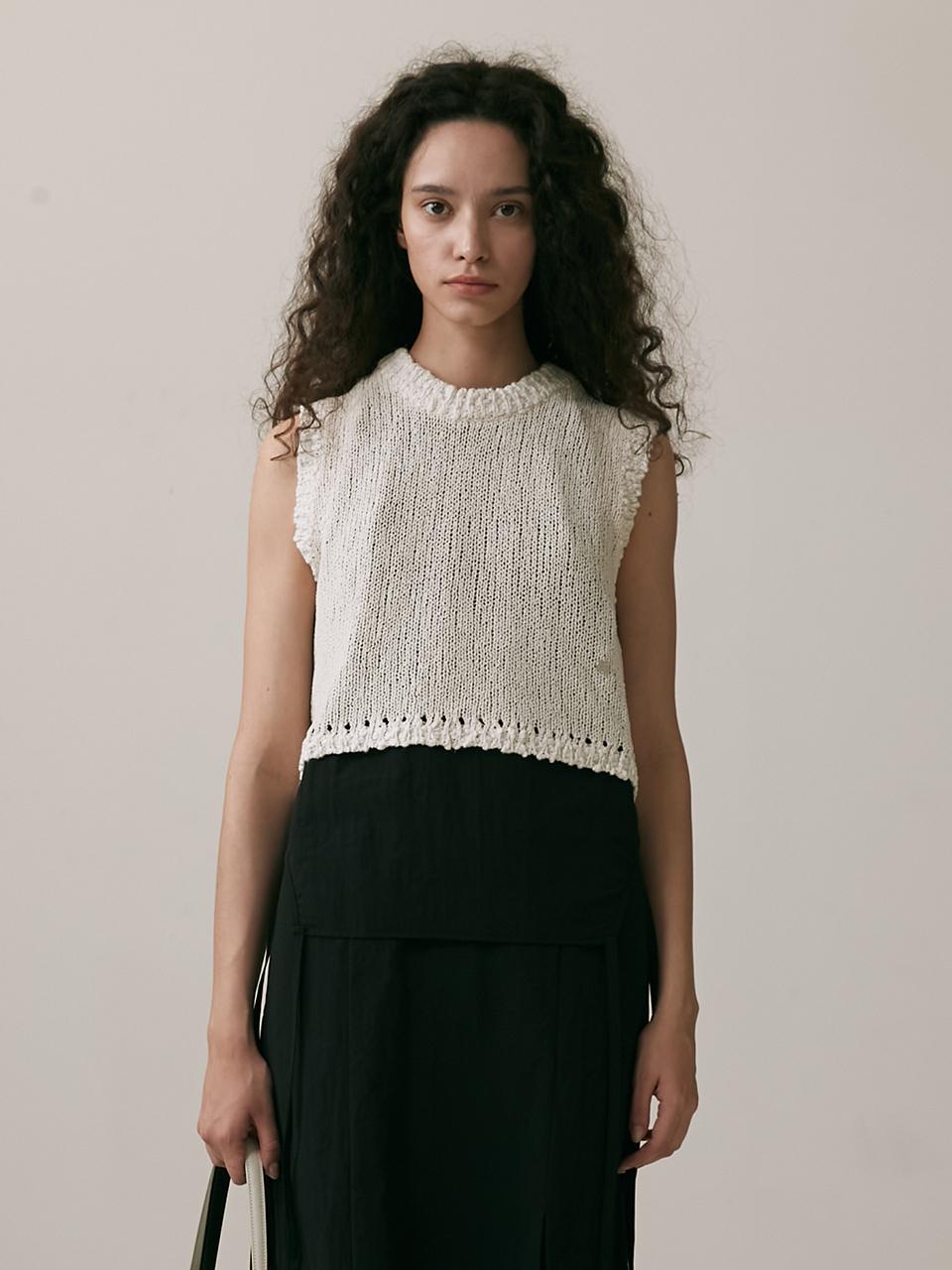 OEF 22SS_Two tone Knit (Off white)