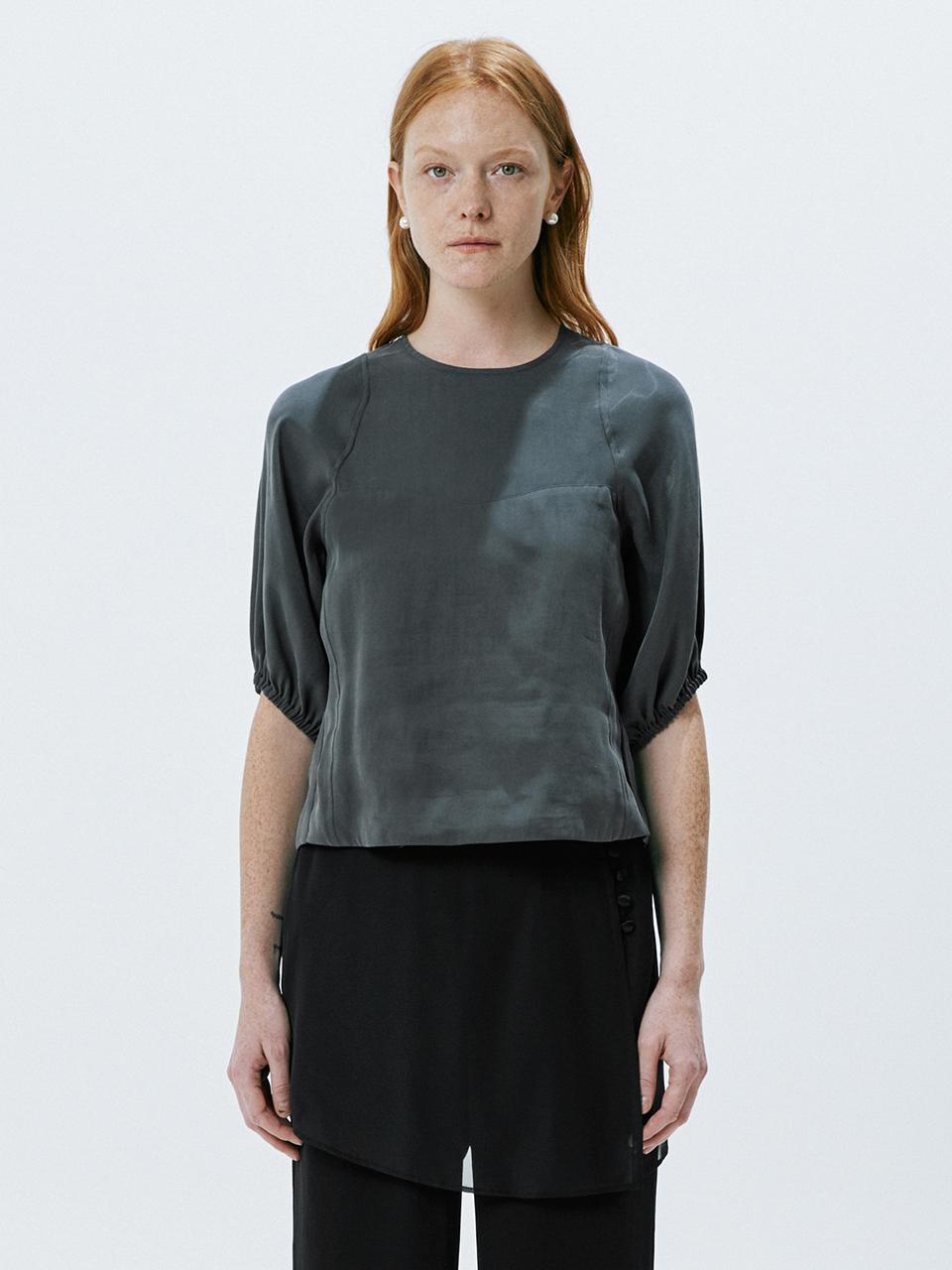 OEF Curved Line Top (Dark Gray)