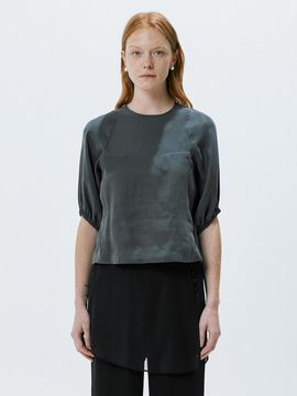OEF Curved Line Top (Dark Gray)