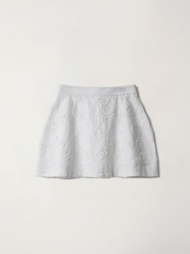 OEF White Rose Mini Skirt (White)