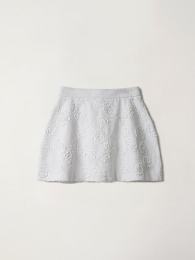 OEF White Rose Mini Skirt (White)