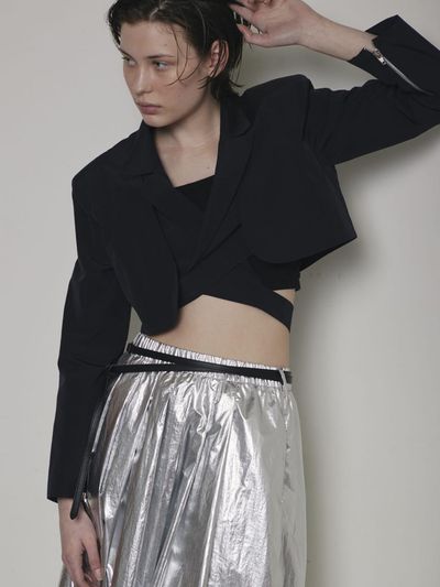 OEUVA Black Back Buckle Jacket