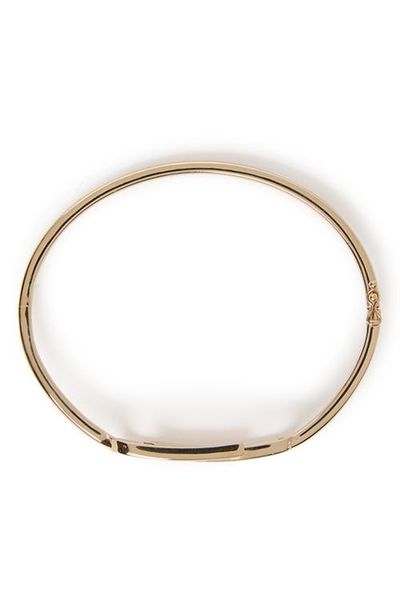 Off-White Off-White 18K Gold Vermeril Paper Clip Bangle Bracelet