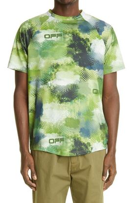 Off-White Off-White Active Mesh Logo Graphic Tee