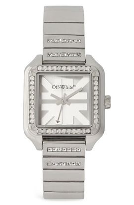 Off-White Off-White After Hours Crystal Bracelet Watch, 26.5mm x 33mm