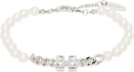 Off-White Off-White Arrow Faux-Pearl Full Bracelet