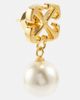 Off-White Off-White Arrows faux pearl drop earrings - 2