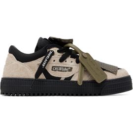 Off-White Off-White Beige & Khaki Low Top 3.0 Off Court Sneakers