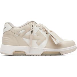 Off-White Off-White Beige & White 'Out Of Office' Sneakers