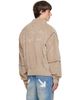 Off-White Off-White Beige Script Logo Lounge Relax Track Jacket - 3