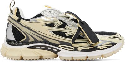 Off-White Off-White Black & Beige 'Be Right Back' Glow-In-The-Dark Sneakers
