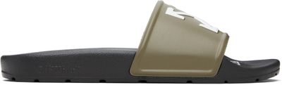 Off-White Off-White Black & Khaki Arrow Slides