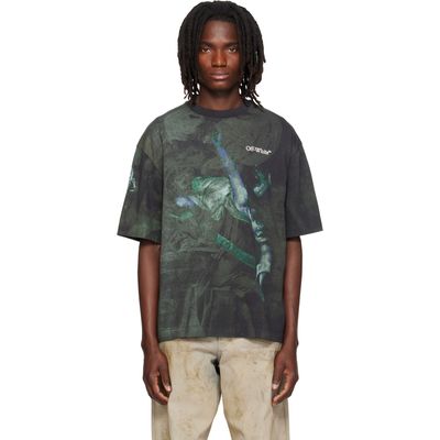 Off-White Off-White Black Dark Painting Skate S/S T-shirt