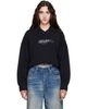 Off-White Off-White Black Embroidered Script Crop Polo - 1