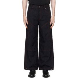 Off-White Off-White Black Embroidered Twill Cargo Pants