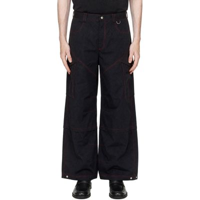 Off-White Off-White Black Embroidered Twill Cargo Pants
