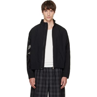 Off-White Off-White Black Glossy Arrow Nylon Relax Track Jacket