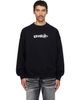 Off-White Off-White Black Heraldic Arrow Skate Crewneck Sweatshirt - 1