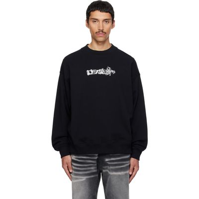 Off-White Off-White Black Heraldic Arrow Skate Crewneck Sweatshirt