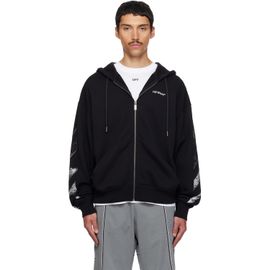 Off-White Off-White Black Metal Arrow Skate Zip Hoodie