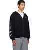 Off-White Off-White Black Metal Arrow Skate Zip Hoodie - 2