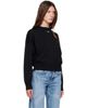 Off-White Off-White Black Meteor Knit Crop Crew Sweater - 2