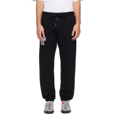 Off-White Off-White Black Motion Arrow Cuffed Sweatpants