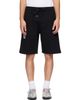 Off-White Off-White Black Motion Arrow Skate Sweat Shorts - 1