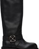 Off-White Off-White Black Off Track Tall Boots - 1