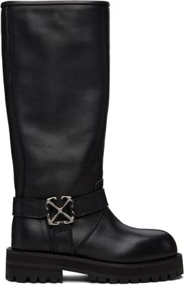 Off-White Off-White Black Off Track Tall Boots