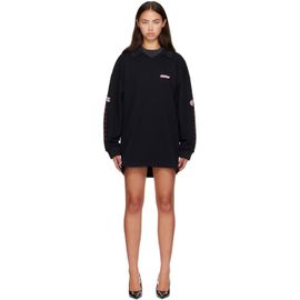 Off-White Off-White Black 'Off White' Star Polo Sweat Minidress